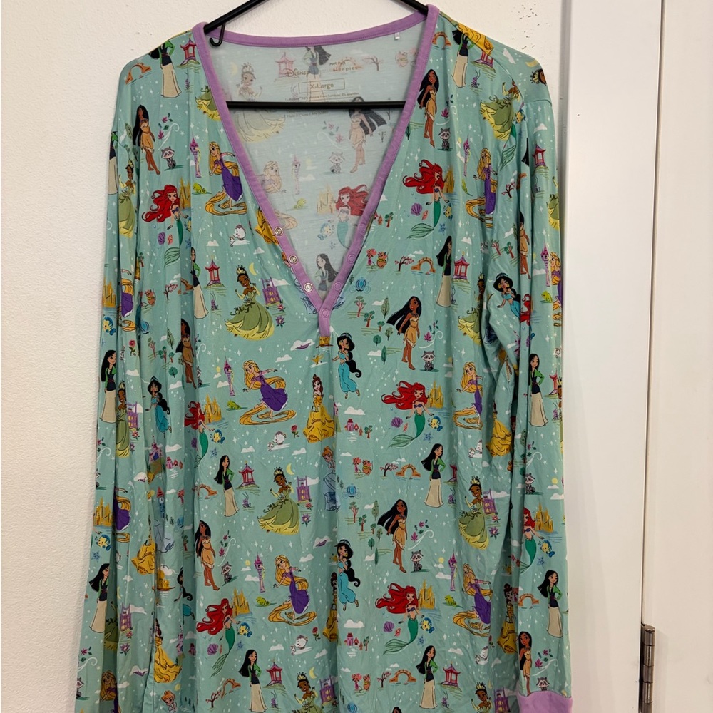 Disney Sleepies Pajama Top with Purple Trim